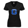 Thumbnail image for  Next Level Womens Black Ideal V Tee