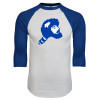 Thumbnail image for  White/Royal Raglan Baseball T Shirt
