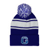 Thumbnail image for  Royal/White Two Tone Knit Pom Beanie w/Cuff