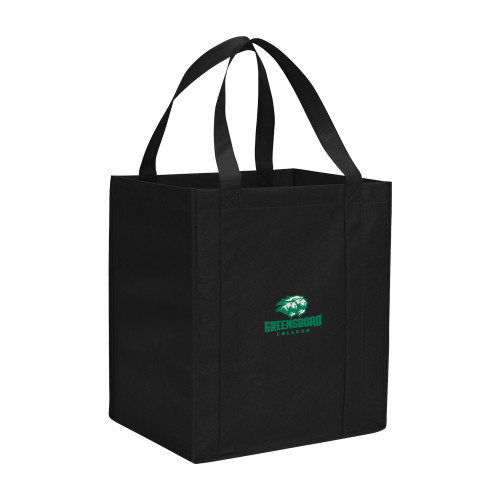  Non Woven Black Grocery Tote - Primary Mark