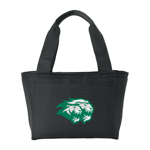  Insulated Black Lunch Tote - Lions