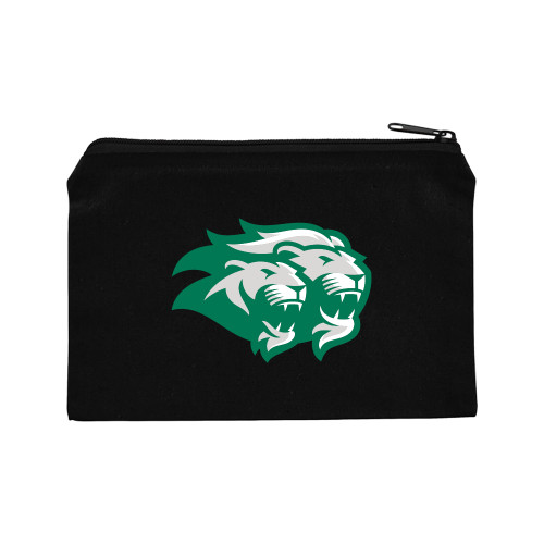  8oz. Black Cotton Travel Pouch - Lions