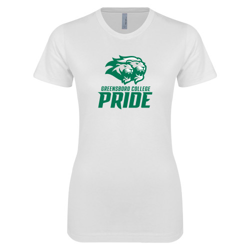  Next Level Womens White Boyfriend Tee - GC Pride Lions