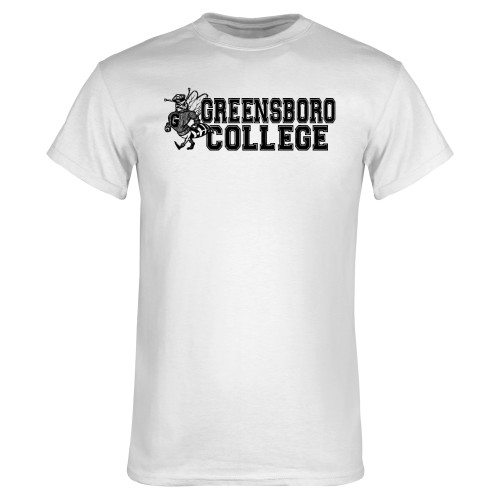  White T Shirt - Greensboro College Vintage