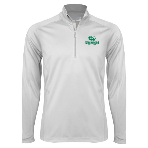  Syntrel White Interlock 1/4 Zip - Primary Mark