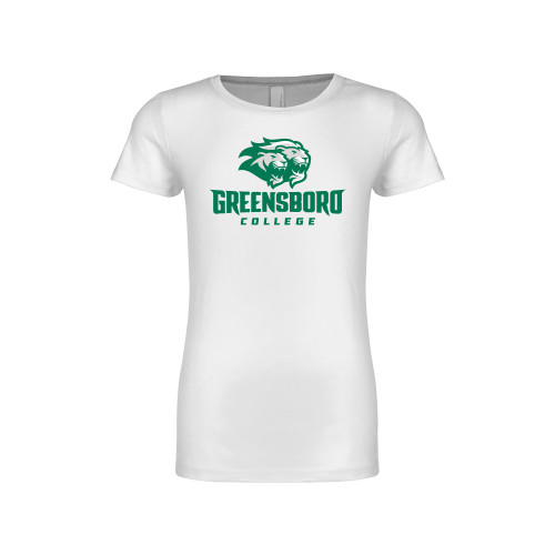  Next Level Girls White Fashion Fit T Shirt - Primary Mark