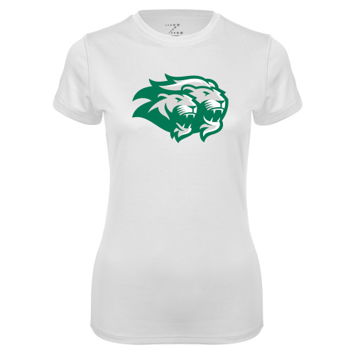  Womens White Performance Tee - Lions