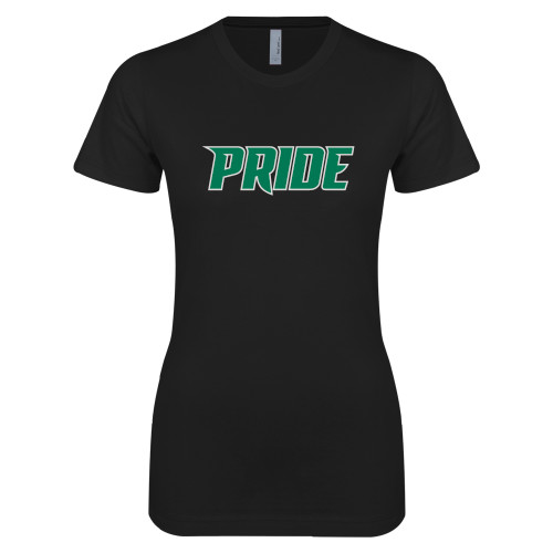  Next Level Womens Black Boyfriend Tee - Pride