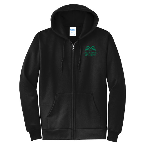  Extended Black Fleece Full Zip Hoodie - Institutional Mark