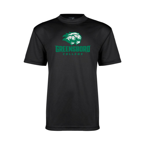  Youth Performance Black Tee - Primary Mark
