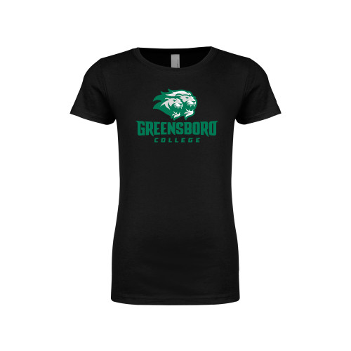  Next Level Girls Black Fashion Fit T Shirt - Primary Mark