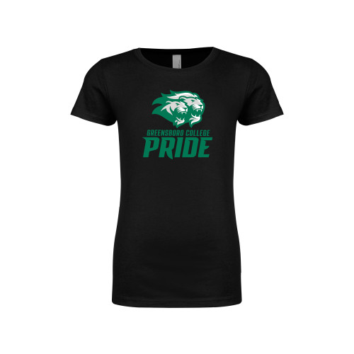  Next Level Girls Black Fashion Fit T Shirt - GC Pride Lions