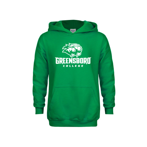  Youth Kelly Green Fleece Hoodie - Primary Mark