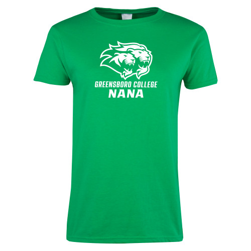  Womens Kelly Green Short Sleeve Tee - Nana
