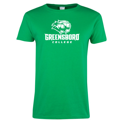 Greensboro Womens Kelly Green Short Sleeve Tee