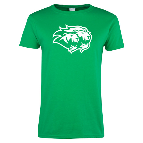 Womens Kelly Green Short Sleeve Tee - Lions