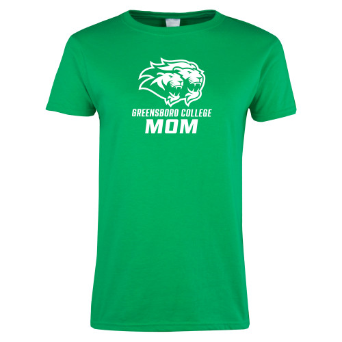  Womens Kelly Green Short Sleeve Tee - Mom