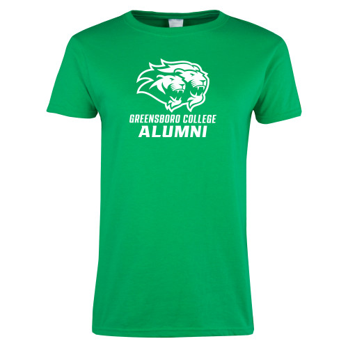  Womens Kelly Green Short Sleeve Tee - Alumni