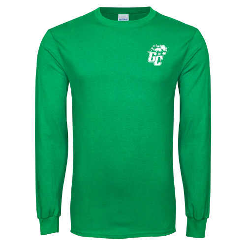  Kelly Green Long Sleeve T Shirt - GC w Lions