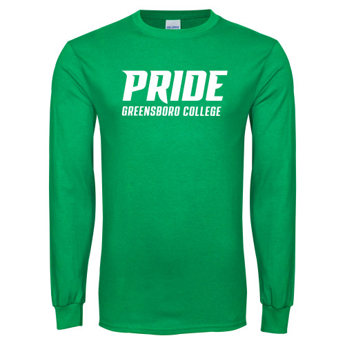  Kelly Green Long Sleeve T Shirt - Pride Stacked