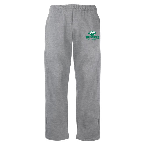  Grey Fleece Open Bottom Pant - Primary Mark