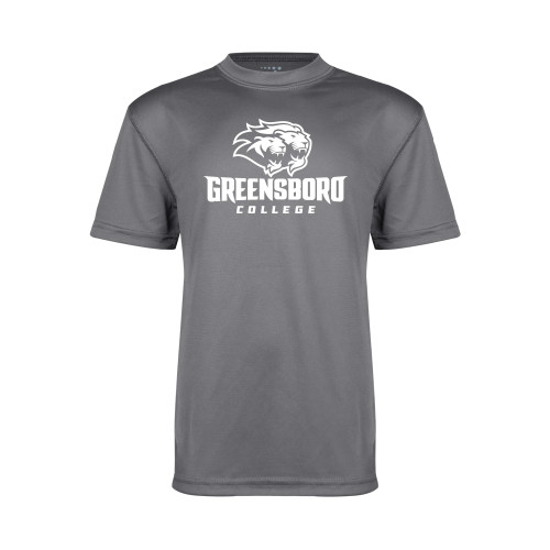  Youth Performance Grey Concrete Tee - Primary Mark