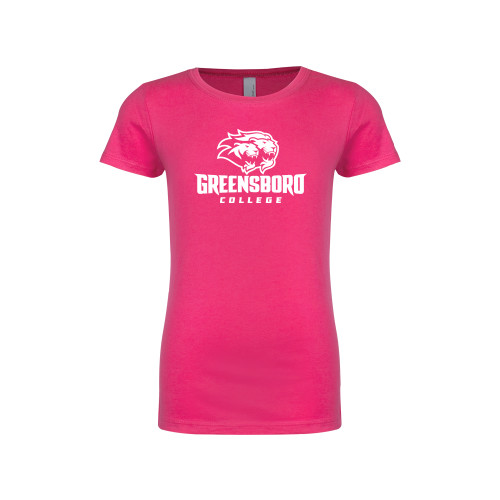  Next Level Girls Fuchsia Fashion Fit T Shirt - Primary Mark