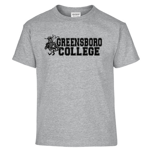  Youth Grey T Shirt - Greensboro College Vintage