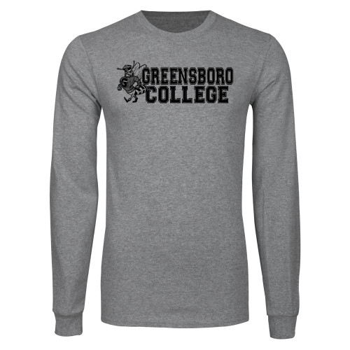  Grey Long Sleeve T Shirt - Greensboro College Vintage