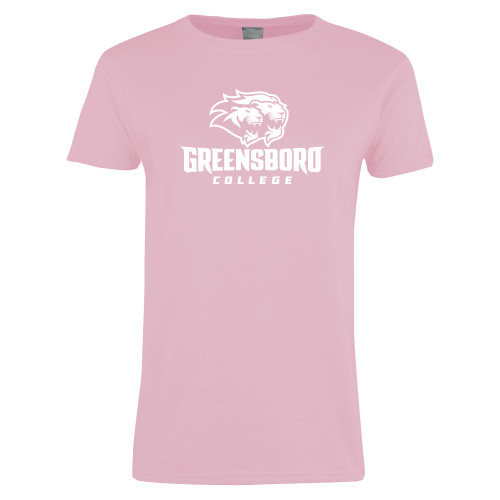 Womens Pink Short Sleeve Tee - Primary Mark