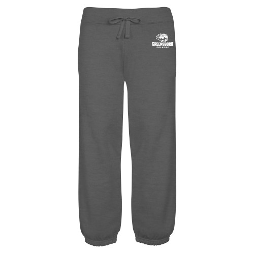  ENZA Womens Dark Heather Banded Fleece Capri - Primary Mark