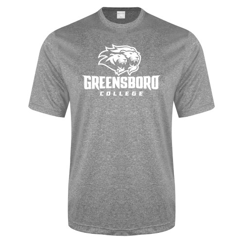  Grey Heather Performance Contender Tee - Primary Mark