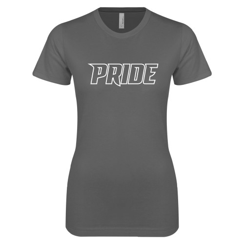 Next Level Womens Charcoal Boyfriend Tee - Pride