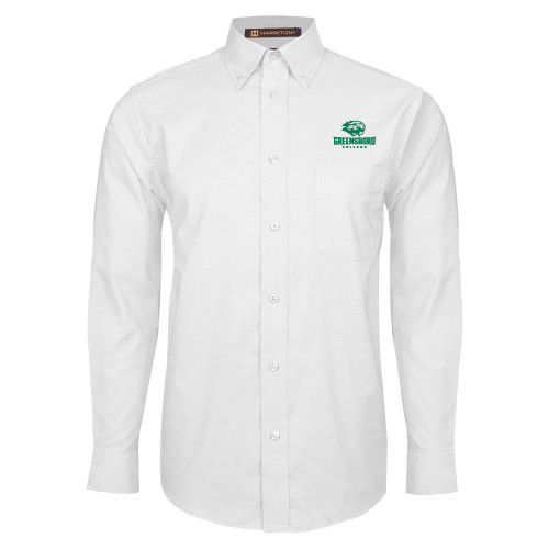  White Oxford Long Sleeve Shirt - Primary Mark