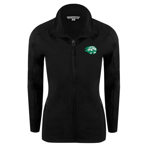  Womens Black Softshell Jacket - Lions