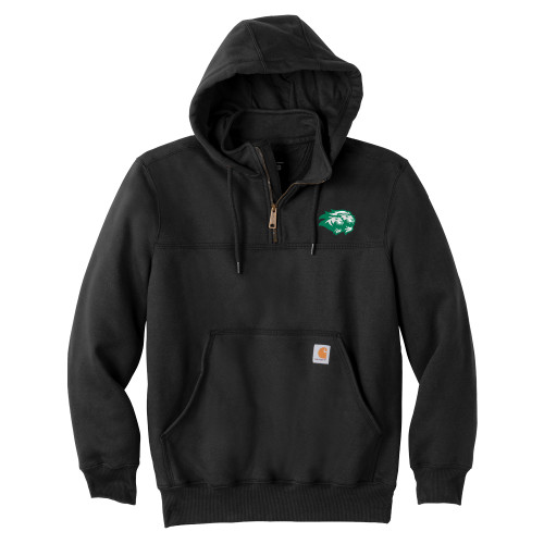  Carhartt Black Rain Defender Paxton Hooded Zip Sweatshirt - Lions