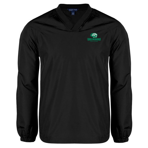  Black V Neck Raglan Windshirt - Primary Mark