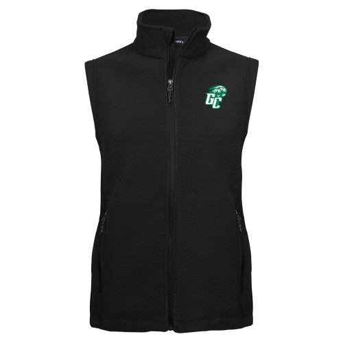  Black Fleece Full Zip Vest - GC w Lions