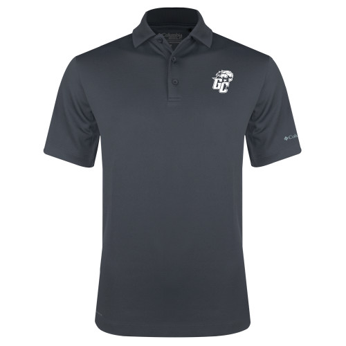  Columbia Charcoal Omni Wick Drive Polo - GC w Lions