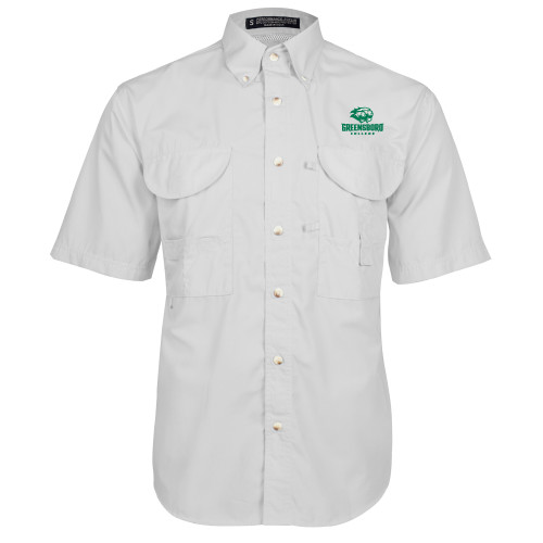  White Fishing Shirt Performance Short Sleeve - Primary Mark