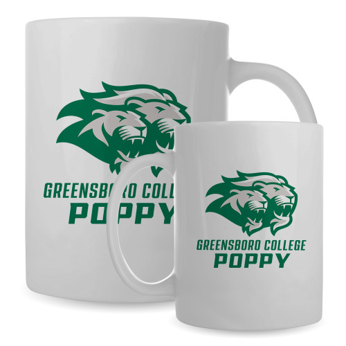  Full Color White Mug 15oz - Poppy