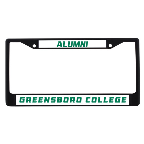  Alumni Metal License Plate Frame in Black - Greensboro College