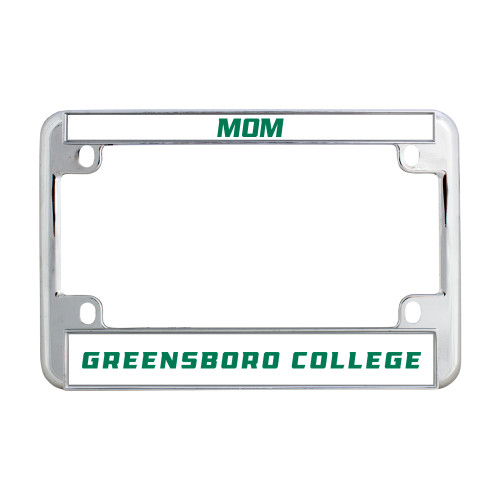  Metal Motorcycle License Plate Frame in Chrome - Greensboro College