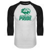 Thumbnail image for  White/Black Raglan Baseball T Shirt