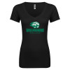 Thumbnail image for  Next Level Womens Black Ideal V Tee