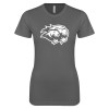 Thumbnail image for  Next Level Womens Charcoal Boyfriend Tee