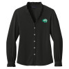 Thumbnail image for  Brooks Brothers Womens Black Long Sleeve Ruffle Collar Blouse
