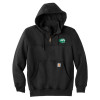 Thumbnail image for  Carhartt Black Rain Defender Paxton Hooded Zip Sweatshirt