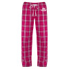 Thumbnail image for  Womens Dark Fuchsia/White Flannel Pajama Pant