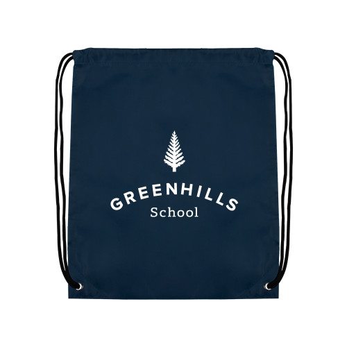  Navy Drawstring Backpack - Primary Mark